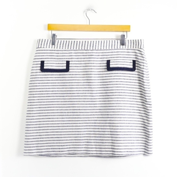 Brooks Brothers Dresses & Skirts - Brooks Brothers linen cotton blend striped mini skirt nautical resort vacation